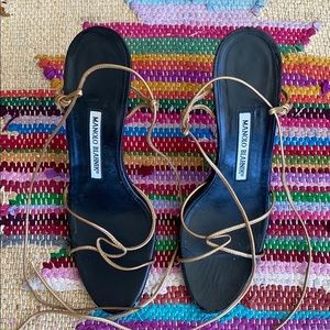 Sexy strappy Manolo Blahnik stilettos